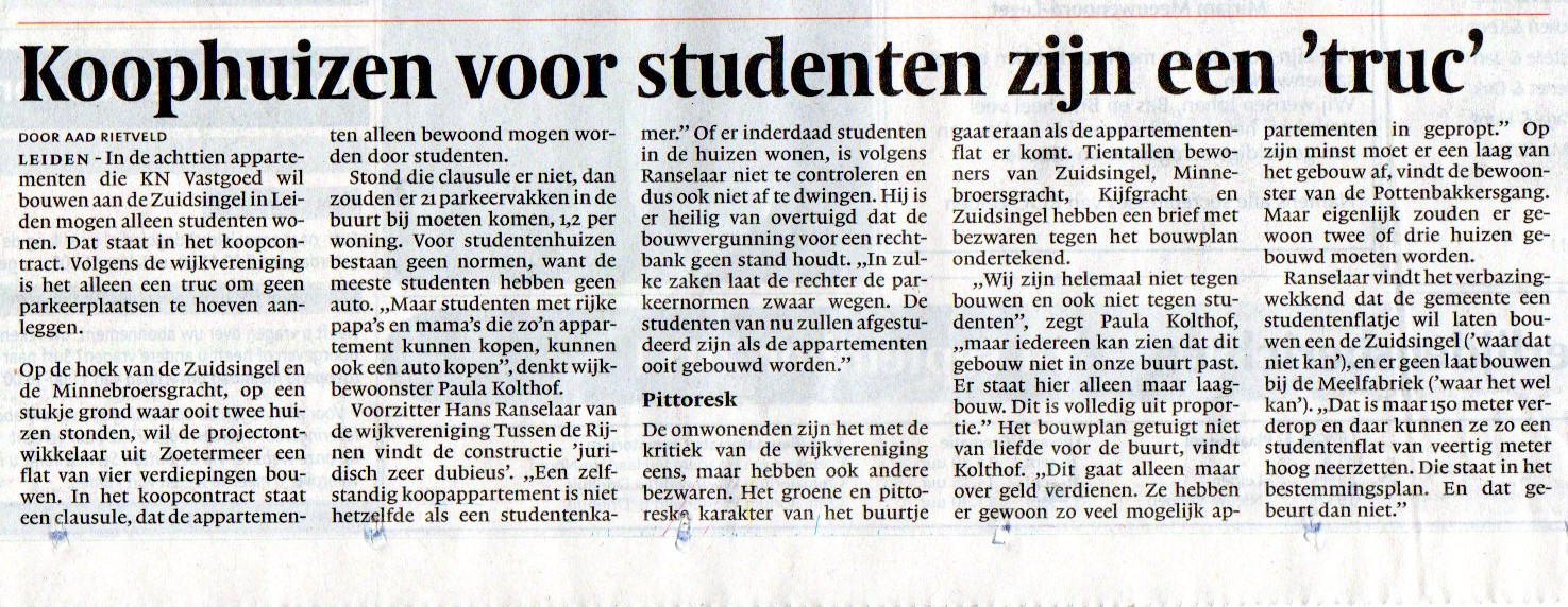 interview met Paula Kolthoff en Hans Ranselaar, Leidsch Dagblad, 15sep2011 interview met Paula Kolthoff en Hans Ranselaar, Leidsch Dagblad, 15sep2011