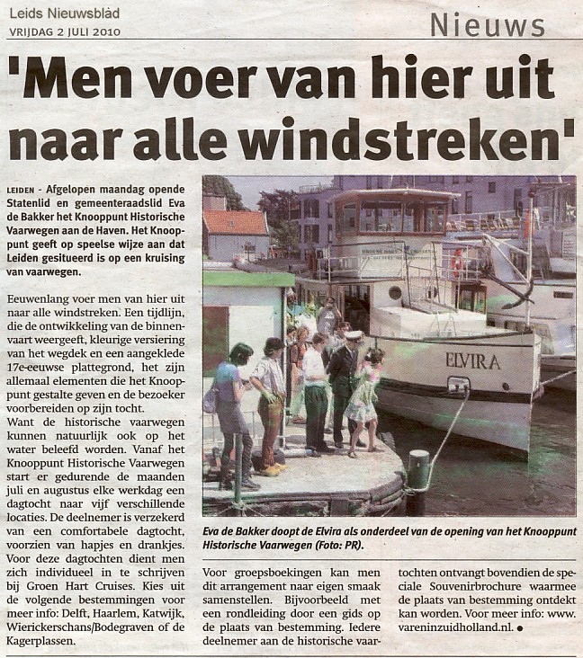 Artikel in het Leids Nieuwsblad, 02jul2010